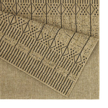Load image into Gallery viewer, Earth - 7'10" X 10'3" Polypropylene, Indoor, Outdoor Area Rug - Jute / Black
