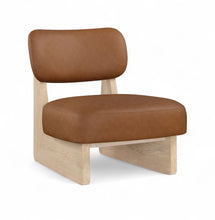 Load image into Gallery viewer, Vetra - Vegan Leather Upholstered Accent Chair With Natural Base
