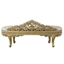 Load image into Gallery viewer, Cabriole - Synthetic Leather Bench - Gold
