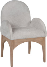 Load image into Gallery viewer, Waldorf - Chenille Dining Arm Chair With Natural Legs
