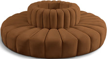 Load image into Gallery viewer, Arc - Velvet 8 Piece Round Modular Sofa - Saddle
