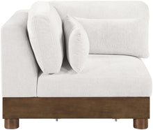 Load image into Gallery viewer, Turin - Chenille Fabric Upholstered Modular Corner Chair - Walnut Base
