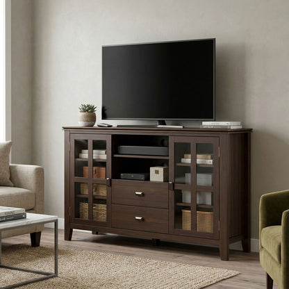 Artisan - Tall TV Media Stand - Natural Aged Brown - Ego Home Furniture
