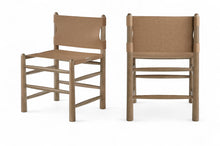 Load image into Gallery viewer, Santos - Vegan Leather Upholstered Dining Chair With Stained Brown Base (Set of 2)

