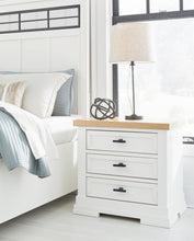 Load image into Gallery viewer, Ashbryn - Three Drawer Night Stand - White / Natural
