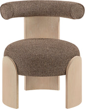 Load image into Gallery viewer, Calder - Linen Textured Fabric Upholstered Accent Chair - Painted Natural Base
