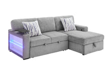 Load image into Gallery viewer, U0214 - Sofa Bed Arms With LED - Dark Gray
