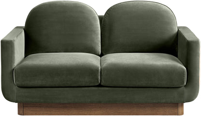 Diviento - Velvet Performance Fabric Upholstered Loveseat