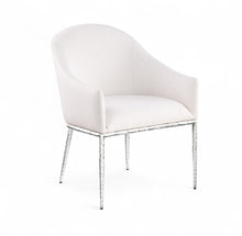 Load image into Gallery viewer, Ferro - Upholstered Dining Arm Chair With Brushed Silver Legs
