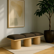 Load image into Gallery viewer, Pavilion - 3 Piece Modular Bench With Natural Base
