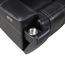 Load image into Gallery viewer, U68 - LED Power Recliner With Arms/Hidden Metal Cup Holder And Rhythmic Light Strip LED - Black
