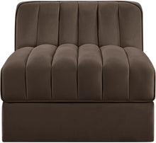 Load image into Gallery viewer, Rummi - Velvet Performance Fabric Upholstered Modular Armless Chair
