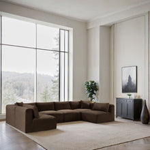 Load image into Gallery viewer, Shaggy - 6 Piece Modular U-Shaped Armless Sectional
