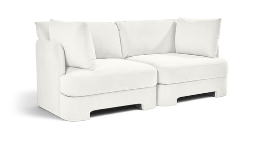 Hammond - Velvet Performance Fabric Upholstered 2 Piece Loveseat - Ego Home Furniture
