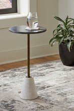 Load image into Gallery viewer, Caramont - Accent Table with White Base - Black / White / Gold Finish
