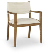 Load image into Gallery viewer, Avon - Linen Textured Performance Fabric Dining Arm Chair
