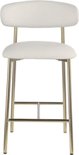 Load image into Gallery viewer, Lupita - Counter Stool With Brushed Gold Frame (Set of 2)
