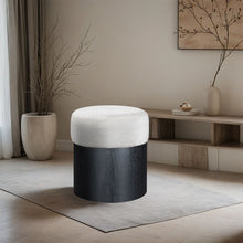 Load image into Gallery viewer, Nimes - Ottoman / Stool With Black Base
