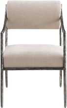 Load image into Gallery viewer, Bastille - Upholstered Dining Arm Chair (Set of 2) - Silver Frame
