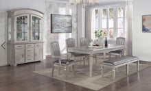 Load image into Gallery viewer, Crown Mark Klina Glam Dining Bench in Light Gray
