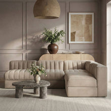 Load image into Gallery viewer, Rummi - Armless Velvet Performance Fabric Upholstered 4 Piece Modular Sectional
