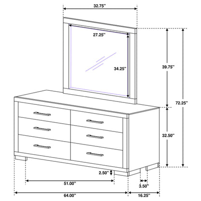 Jessica Dresser with Mirror