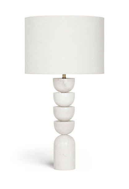 Opus - Linen Textured Fabric And Brass Table Lamp