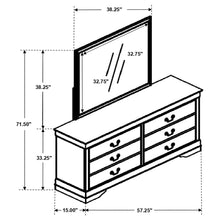 Load image into Gallery viewer, Louis Philippe Dresser with Mirror
