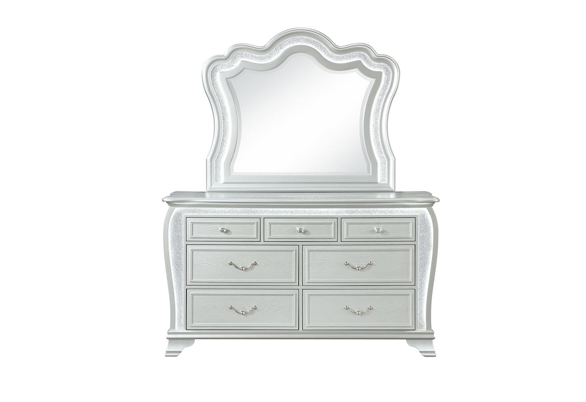 Aria - Dresser With LED - Silver