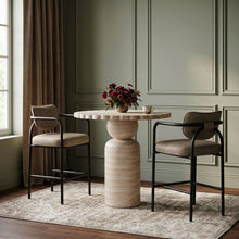 Load image into Gallery viewer, Serava - Vegan Leather Upholstered Bar Stool

