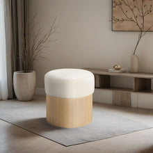 Load image into Gallery viewer, Nimes - Ottoman / Stool With Natural Base
