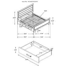 Load image into Gallery viewer, Kauffman Panel Platform Storage Bed
