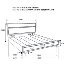 Load image into Gallery viewer, Miranda Panel Platform Storage Bed
