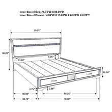 Load image into Gallery viewer, Miranda Panel Platform Storage Bed
