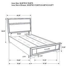 Load image into Gallery viewer, Miranda Panel Platform Storage Bed

