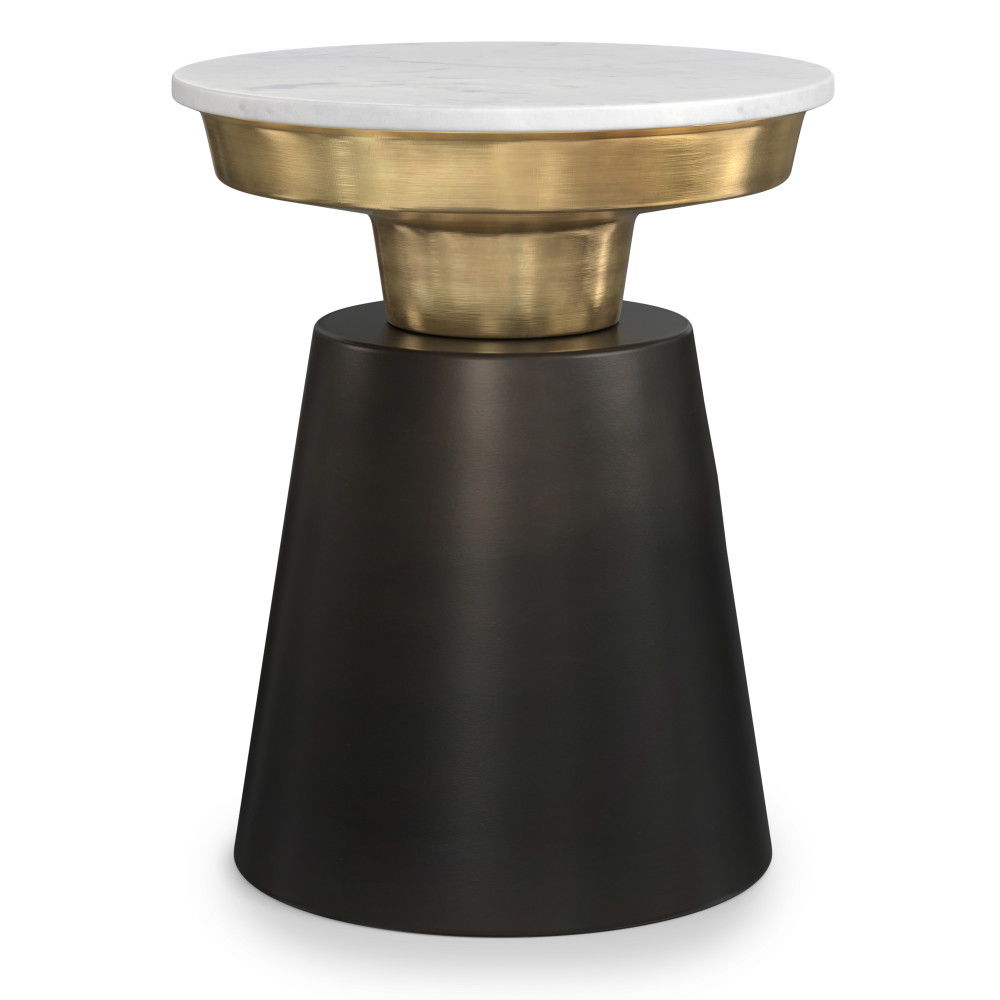 Jaxine - Side Table - Black / Gold - Ego Home Furniture