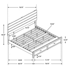 Load image into Gallery viewer, Brantford Panel Platform Storage Bed
