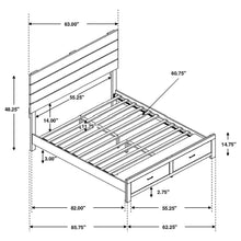Load image into Gallery viewer, Brantford Panel Platform Storage Bed

