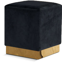 Load image into Gallery viewer, Jax - Stool Ottoman with Gold Base
