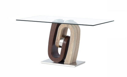 T4126 - Coffee Table - Dark Brown / Oak