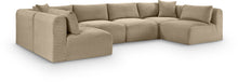 Load image into Gallery viewer, Shaggy - Fabric 6 Piece Modular U-Shaped Armless Sectional
