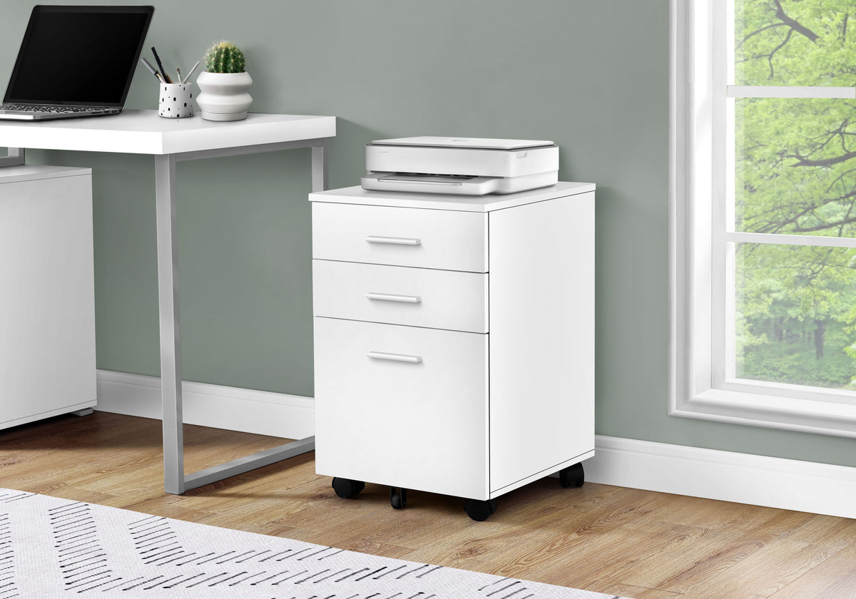File Cabinet, Rolling Mobile, Storage Drawers, Printer Stand, Office, Work, Contemporary, Modern - Ego Home Furniture