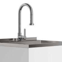 Load image into Gallery viewer, Metro - Laundry Cabinet &amp; Faucet And Stainless Steel Sink
