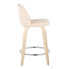 Load image into Gallery viewer, Toriano - Contemporary Fixed Height Counter Stool &amp; Swivel And Round Footrest (Set of 2)
