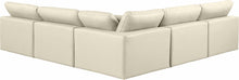 Load image into Gallery viewer, Comfy - 5 Piece Faux Leather Modular Corner Armless Sectional
