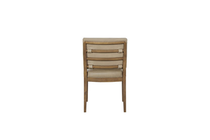 Elure - Leather Soft Back Chair (Set of 2) - Latte