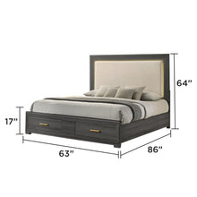 Load image into Gallery viewer, Colorado - Bed With Upholstered LED Headboard
