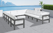 Load image into Gallery viewer, Nizuc - Outdoor Patio 12 Piece Modular Sectional With Gray Frame
