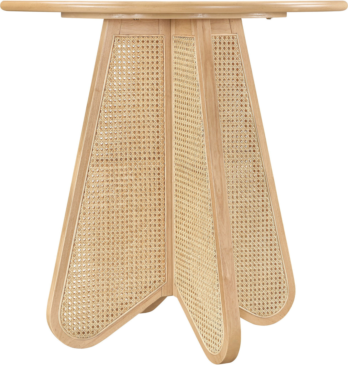 Butterfly - Solid Wood And Natural Cane Table With Natural Top