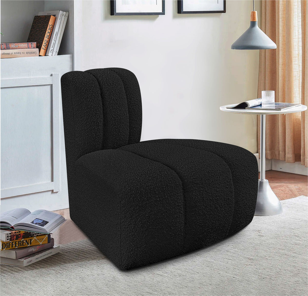 Arc - Boucle Fabric Reverse Corner